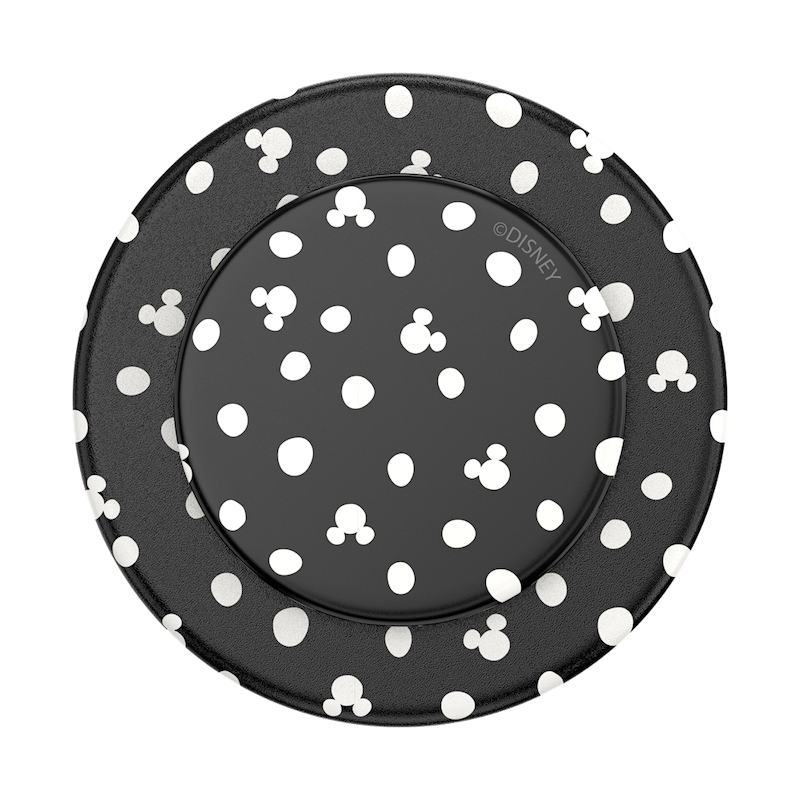 Mickey Polka Dot Black &mdash; MagSafe PopGrip image number 1