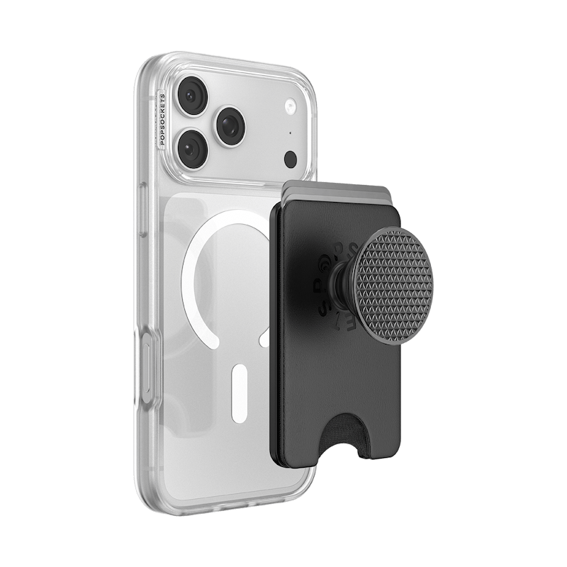 Knurl Black &mdash; MagSafe Kick-Out PopWallet+ & Stand image number 10