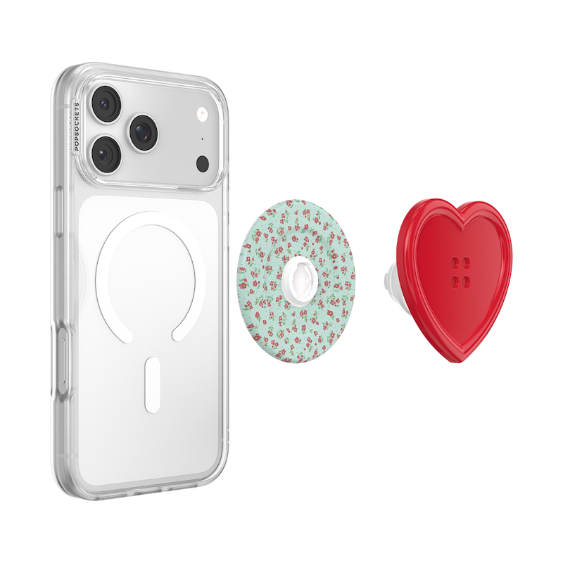 Resin Button Heart &mdash; MagSafe PopGrip image number 5