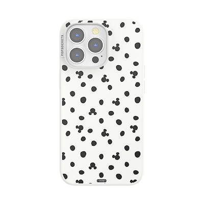 White Mickey Polka Dot &mdash; iPhone 13 Pro MagSafe Case