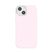 Blush Pink PolkaDot &mdash; iPhone 15 MagSafe Case image number 1