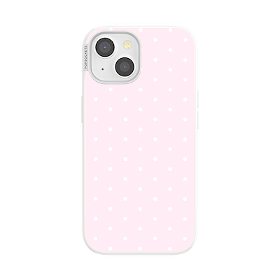 Blush Pink PolkaDot &mdash; iPhone 15 MagSafe Case