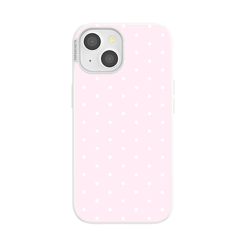 Blush Pink PolkaDot &mdash; iPhone 15 MagSafe Case image number 0