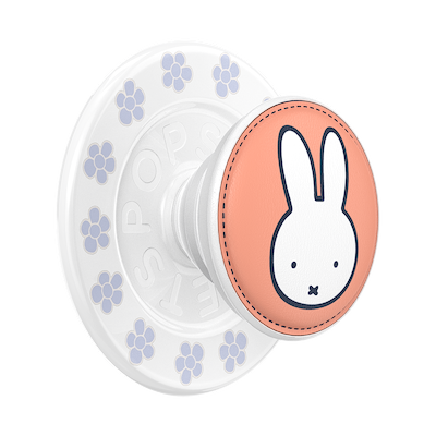 Peach Stitched Miffy &mdash; MagSafe PopGrip