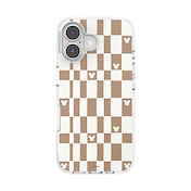 Mickey Latte Check &mdash; iPhone 16 MagSafe Case image number 1