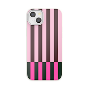 Pop of Pink Stripe &mdash; iPhone 15 Plus MagSafe Case image number 1