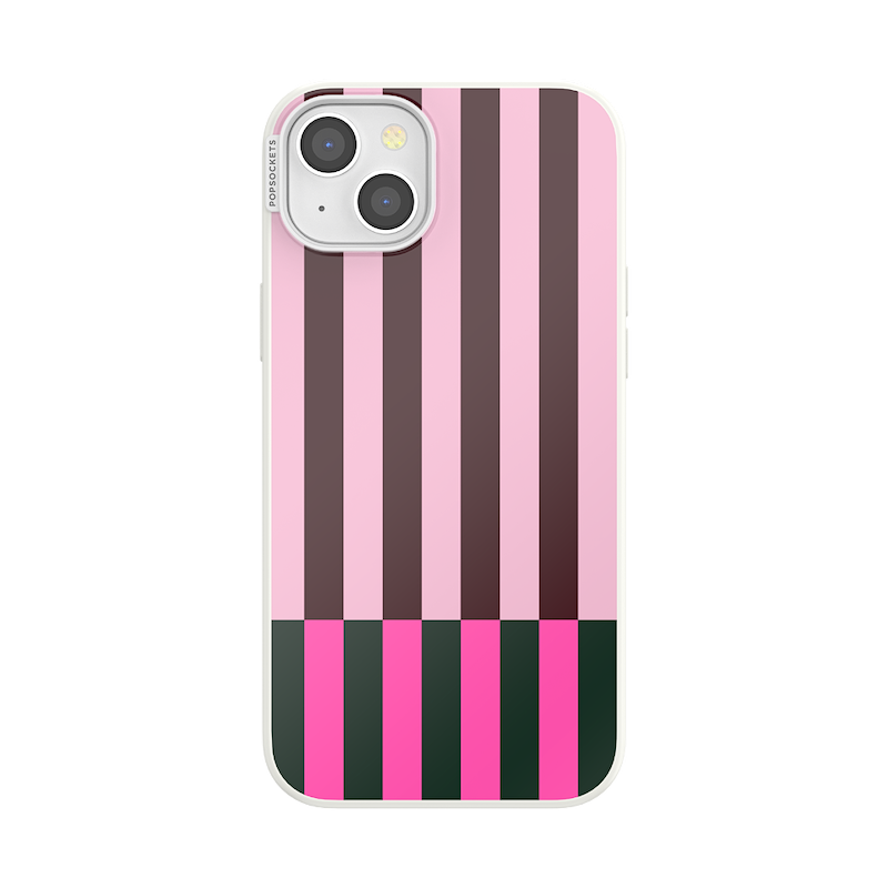 Pop of Pink Stripe &mdash; iPhone 15 Plus MagSafe Case image number 0