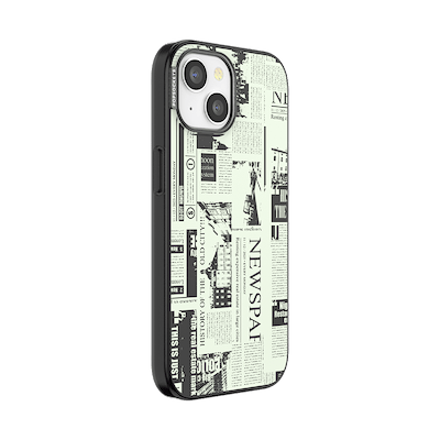 Secondary image for hover Hot off the Press Black &mdash; iPhone 15 MagSafe Case