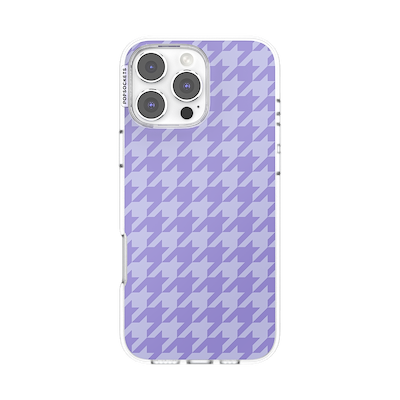 Lilac Houndstooth &mdash; iPhone 16 Pro Max MagSafe Case