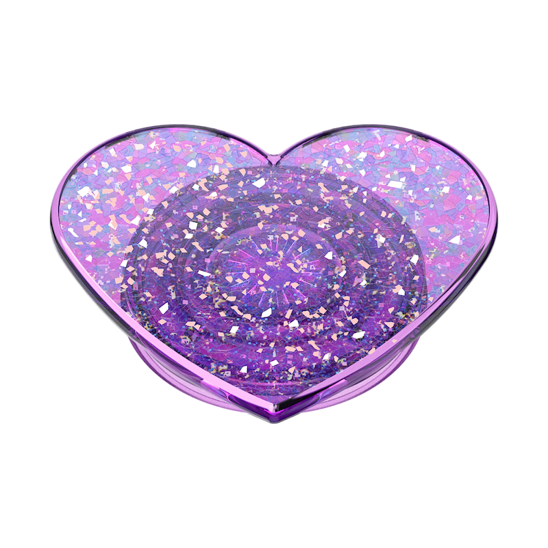 Iridescent Confetti Dreamy Heart — Adhesive PopGrip image number 3