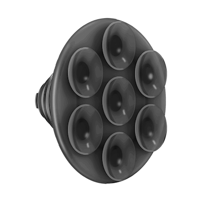 Translucent Black &mdash; Suck-Up PopTop & Mount