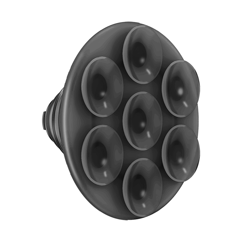 Translucent Black &mdash; Suck-Up PopTop & Mount