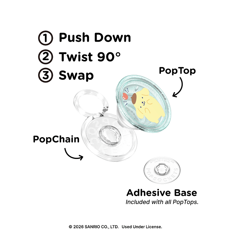 Pompompurin Mint Glitter &mdash; PopTop image number 1