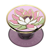 Enamel Water Lily &mdash; Adhesive PopGrip image number 1