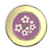 Enamel Floral Mauve &mdash; MagSafe PopGrip image number 2