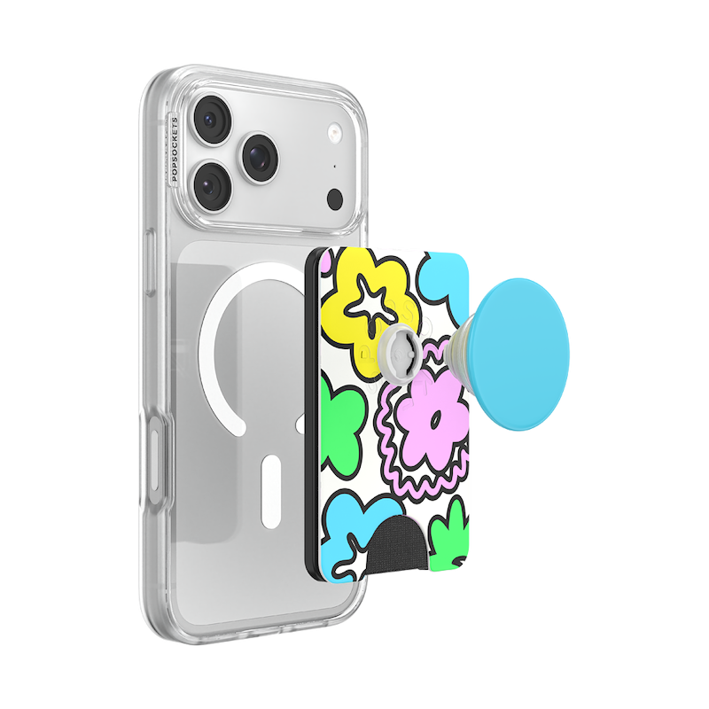 Doodle Flowers &mdash; MagSafe PopWallet+ image number 4