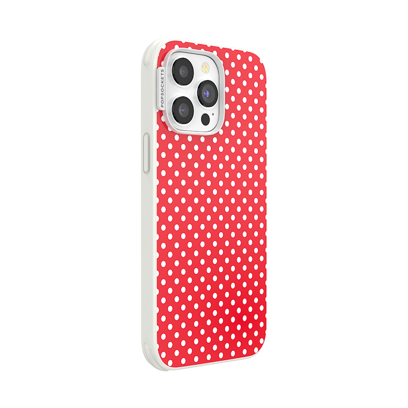 Cherry Red Polka Dot &mdash; iPhone 14 Pro Max MagSafe Case image number 1