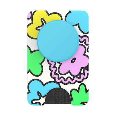Secondary image for hover Doodle Flowers &mdash; MagSafe PopWallet+