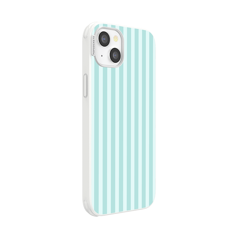 Mint Stripes &mdash; iPhone 14 Plus MagSafe Case image number 1