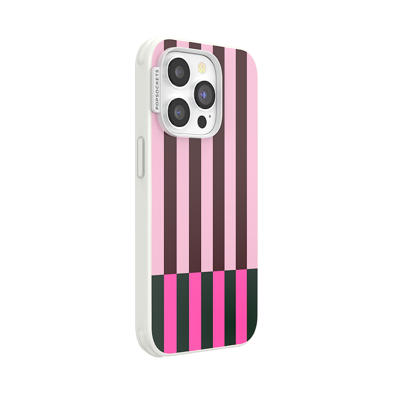 Pop of Pink Stripe &mdash; iPhone 14 Pro MagSafe Case image number 1
