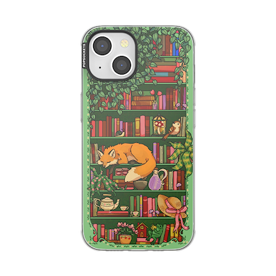 Storied Shelves Green &mdash; iPhone 14 MagSafe Case