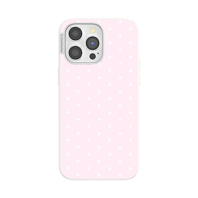 Blush Pink PolkaDot &mdash; iPhone 15 Pro Max MagSafe Case