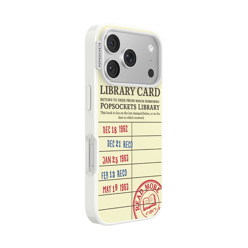 PopSockets Library Card &mdash; iPhone 17 Pro MagSafe Case image number 1