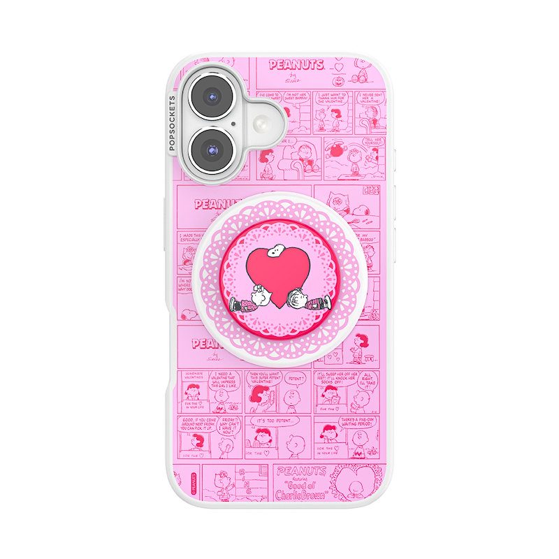 Peanuts Valentines Comic Strip &mdash; iPhone 16 MagSafe Case image number 0