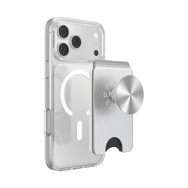Silver Radial &mdash; MagSafe Kick-Out PopWallet+ & Stand image number 11