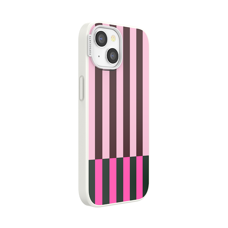 Pop of Pink Stripe &mdash; iPhone 15 MagSafe Case image number 1