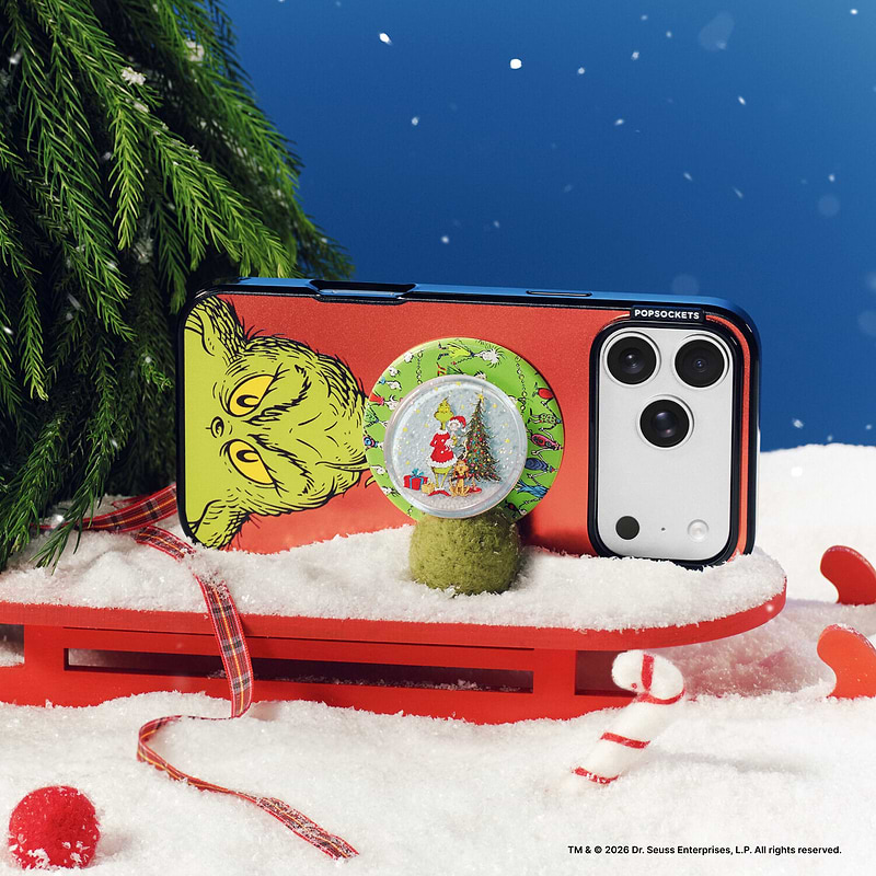Tidepool Grinch Snow Globe &mdash; MagSafe PopGrip image number 6