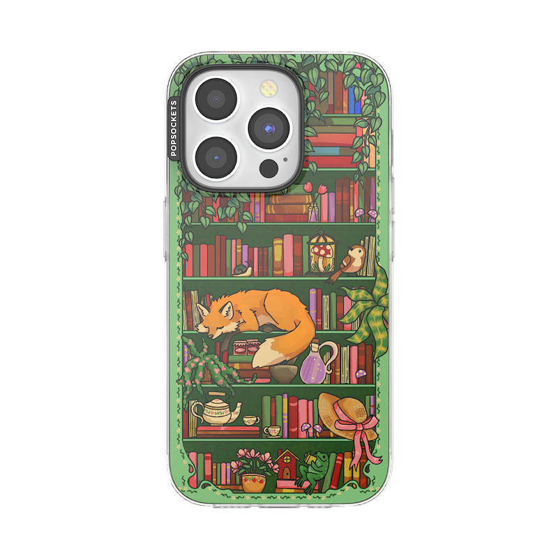 Storied Shelves Green &mdash; iPhone 15 Pro MagSafe Case image number 0