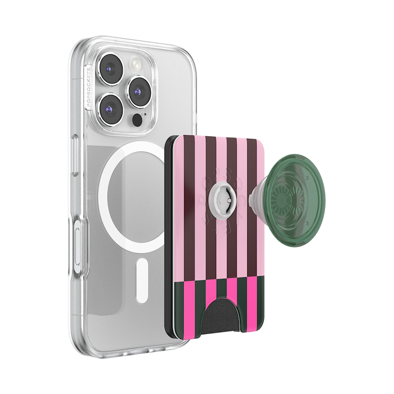 Pop of Pink Stripe &mdash; MagSafe PopWallet+ image number 5