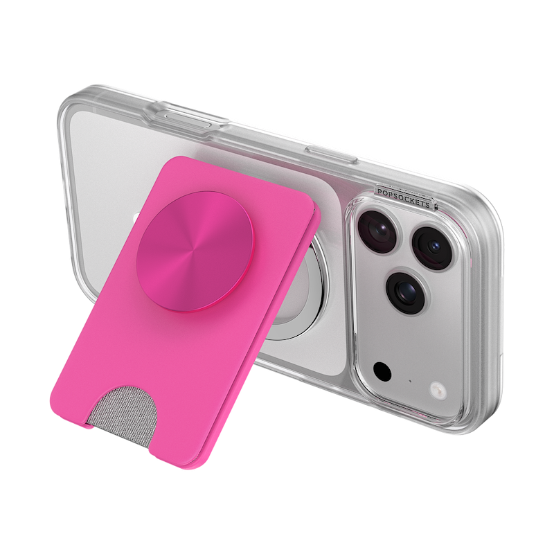Fuchsia Radial &mdash; MagSafe Kick-Out PopWallet+ & Stand image number 14