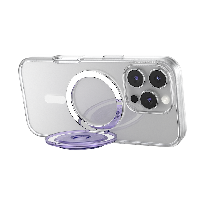 Translucent Dusty Purple &mdash; MagSafe Kick-Out Grip & Stand image number 11