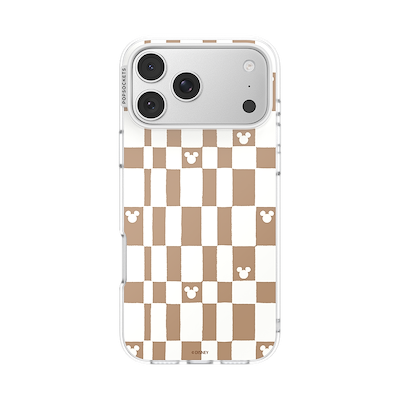 Mickey Latte Check &mdash; iPhone 18 Pro Max MagSafe Case