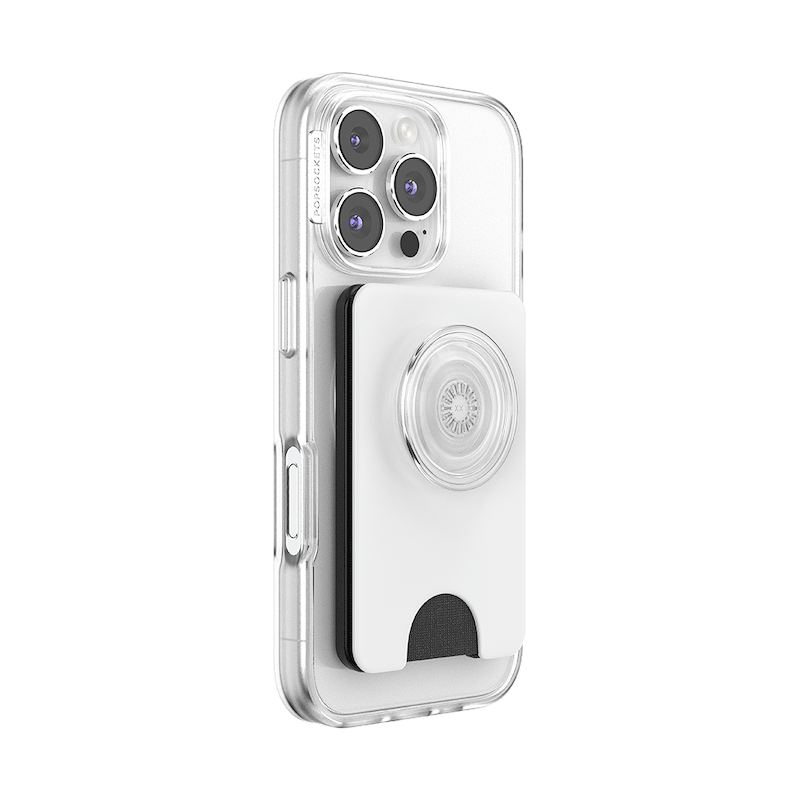 White &mdash; MagSafe Kick-Out PopWallet+ & Stand image number 2