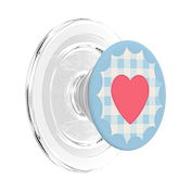 Gingham Heart &mdash;  MagSafe PopGrip image number 1