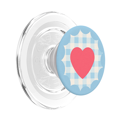 Gingham Heart &mdash;  MagSafe PopGrip