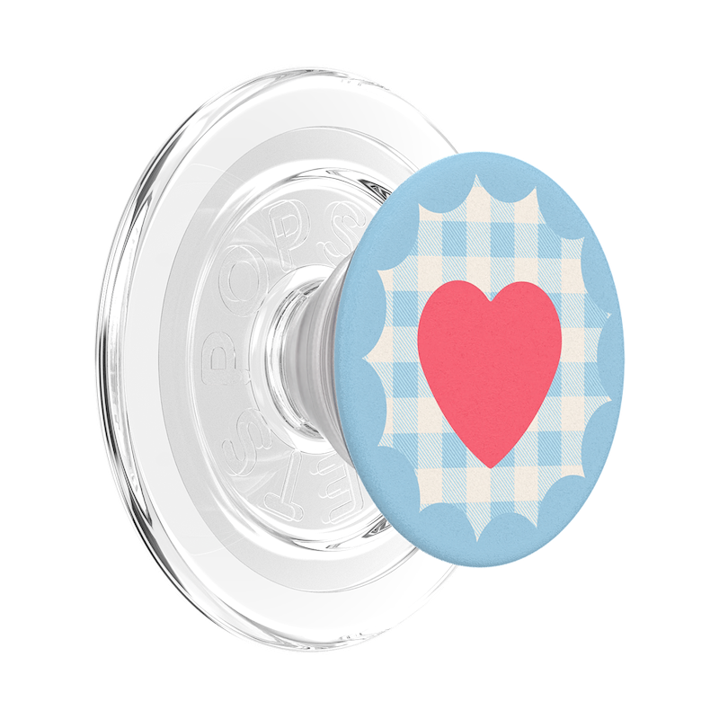 Gingham Heart &mdash;  MagSafe PopGrip image number 0