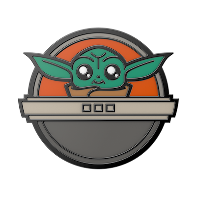 Secondary image for hover Enamel Grogu Pod — Adhesive PopGrip