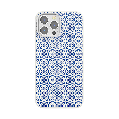 Navy Mosaic &mdash; iPhone 13 Pro Max MagSafe Case