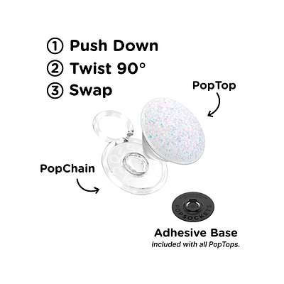 Secondary image for hover Iridescent Confetti White &mdash; PopTop