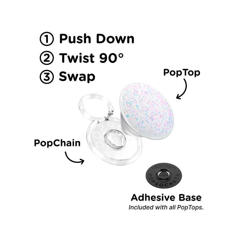 Iridescent Confetti White &mdash; PopTop image number 1