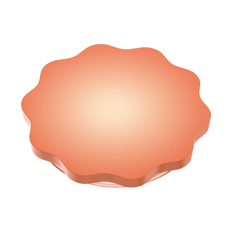 Molded Flower Apricot &mdash; Adhesive PopGrip image number 2