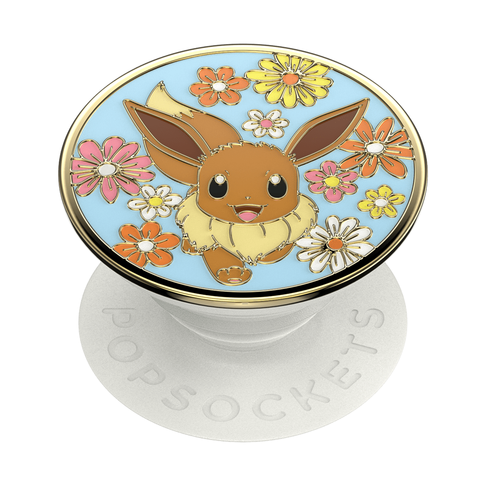Floral Eevee Enamel — Adhesive PopGrip image number 0