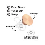 Aluminum Radial Rose Gold &mdash; PopTop image number 2