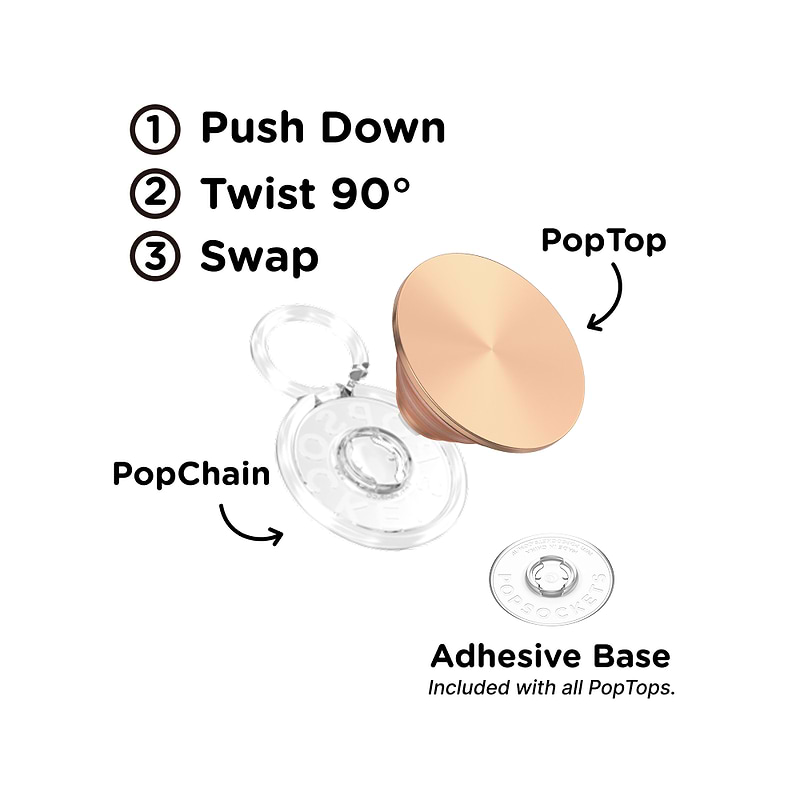 Aluminum Radial Rose Gold &mdash; PopTop image number 1