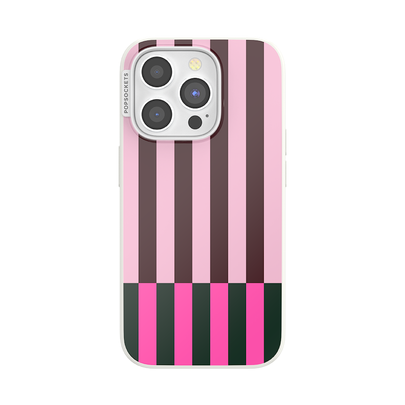 Pop of Pink Stripe &mdash; iPhone 15 Pro MagSafe Case image number 0
