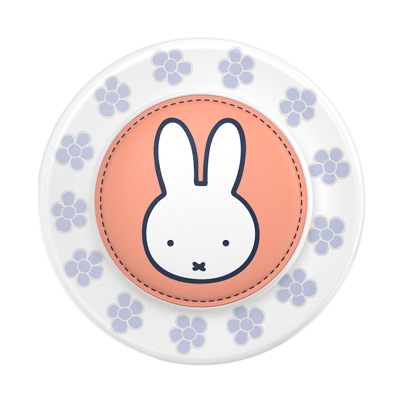 Peach Stitched Miffy &mdash; MagSafe PopGrip image number 1